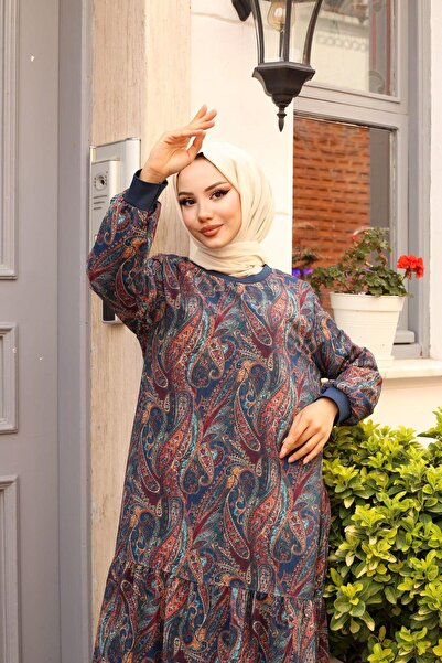 HARMAN BUTİK ΓΥΝΑΙΚΕΙΟ ΦΟΡΕΜΑ ΜΕ ΣΧΕΔΙΟ ΣΙΦΟΝ ΜΕ ΦΟΡΕΜΑ