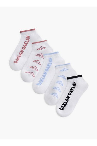 Oaklan by Shoexpress Logo Detail Ankle Length Socks - Set of 5