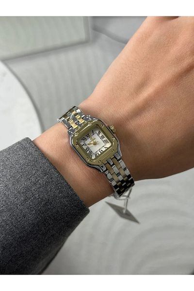 Homies Guaranteed Premium Women's Wristwatch Gold-Silver (White Dial) Rshms-175