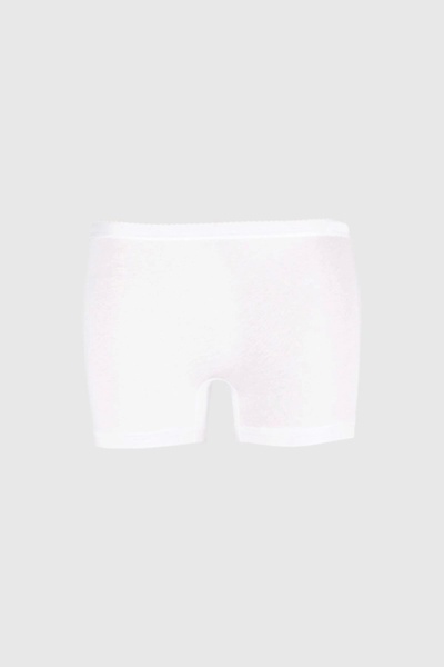 Ceylanoğlu Kadın Beyaz Likralı Mini Külot Şort 6'lı Paket Gkc234