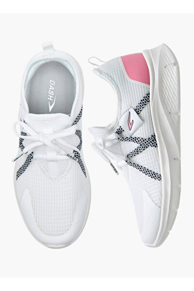 Dash Logo Detail Sports Shoes with Lace-Up Closure