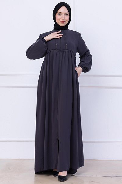 hafsamina Shirred Stone Ferace Smoked Hm2732