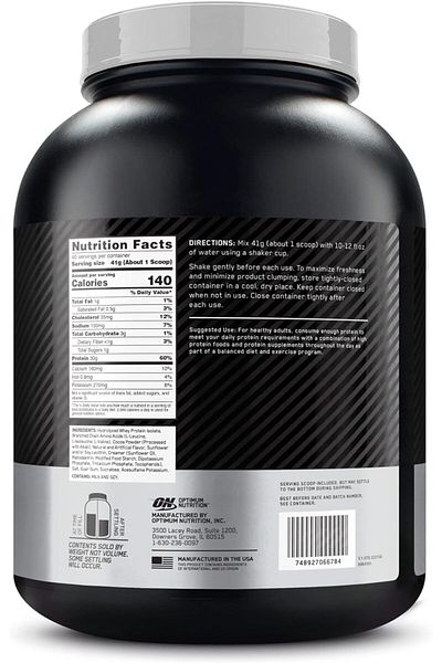 Optimum Nutrition Platinum HydroWhey, Turbo Chocolate, 3.5 LB