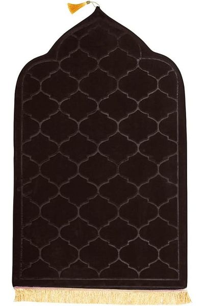 Fabienne Dome Style Anti-Slip Prayer Mat 70x110cm Dark Brown