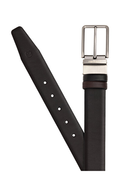 Cacharel Kahverengi Klasik Çift Taraflı Deri Kemer 50288112-VR029