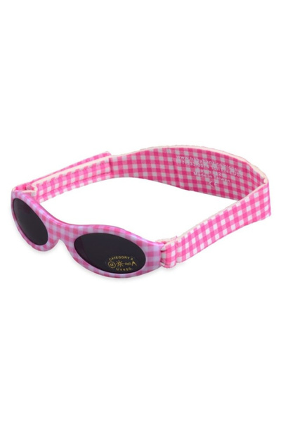 Banz Children's Sunglasses, Bubzee, 2-5 years, Pink Check