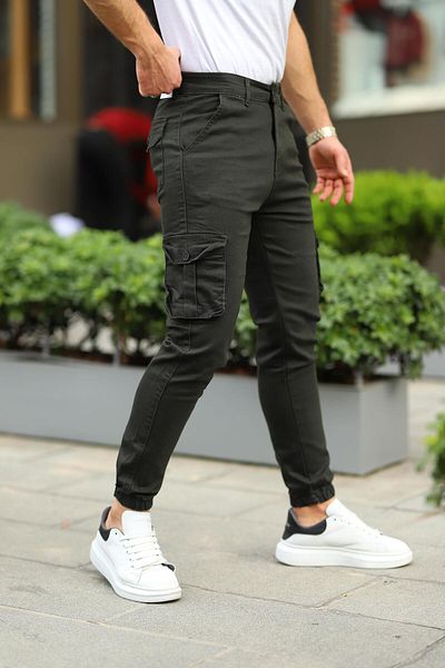 comstar Ανδρικό παντελόνι Jogger ζωσμένο στη μέση με ελαστικά πόδια