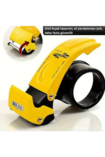 TEKNO İSTANBUL Metal Handheld 2 Inch Tape Gun