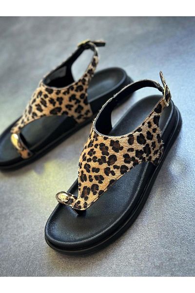 Zuum Sandale de damă Vanes Flip Flop Ring - Leopard
