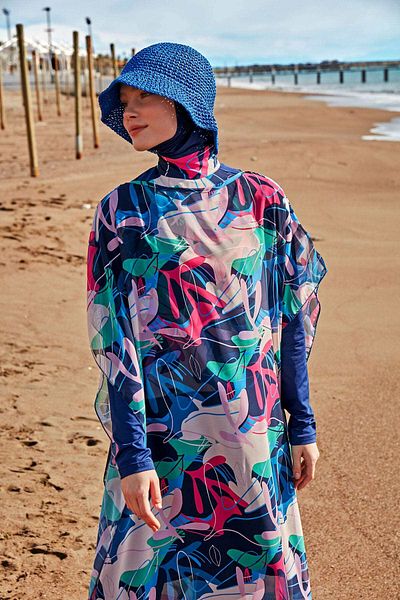Marina Patterned Pareo Kaftan P2430