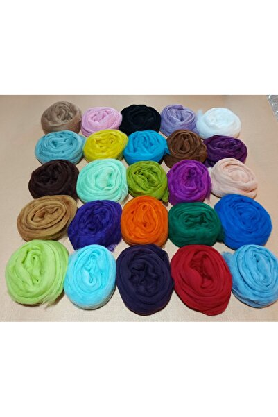 Hobi Keçe 25 renk yün seti