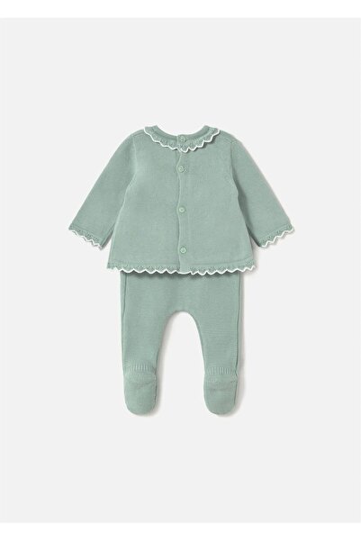 MAYORAL Baby Girl Knitted Sweater Leggings Set Mint 1587