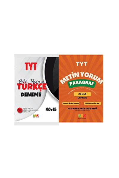 Tyt Türkçe Denemeler 40x15 Paragraf Denemeler 20x12