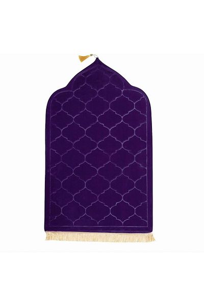 Fabienne Dome Style Sajadah Anti-Slip Prayer Rug 70x110cm Purple