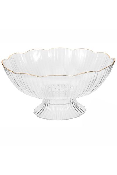 PUFO Bol elegant tip platou Pufo Luxury pentru fructe, cu picior pentru prăjituri, produse de patiserie, fructe, aperitive