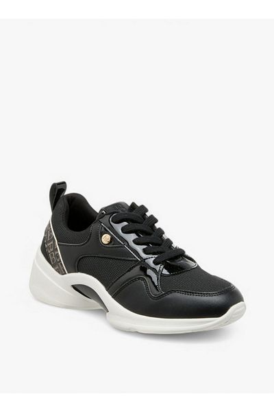 Flora Bella by Shoexpress Monogram Detail Lace-Up Sneakers
