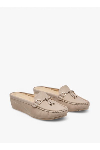 Flora Bella by Shoexpress Textured Slip-On Mules