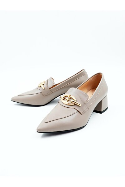 Tenau Kadın Hakiki Deri Topuklu Ayakkabı