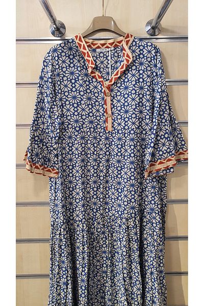 Park Moda ROCHIE LUNGA DE BUMBAC CU MODEL GARNITURĂ