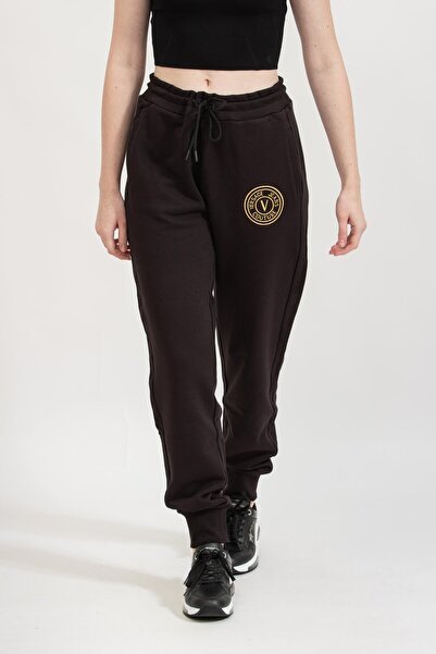 VERSACE JEANS COUTURE Siyah Kadın Standart Baskılı Eşofman Altı 77HAAT00