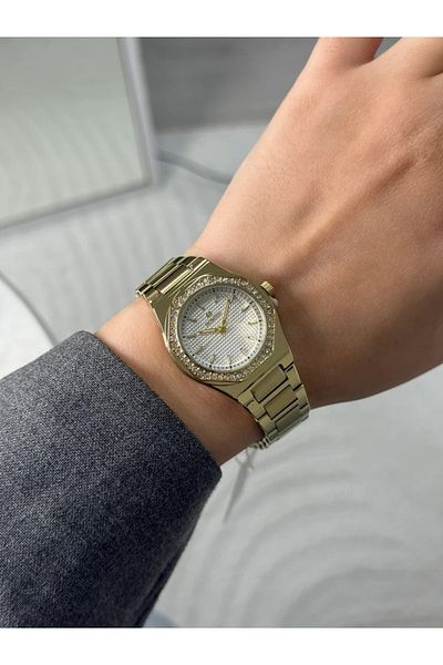 Homies Guaranteed Premium Women's Wristwatch Gold (White Dial) Rshms-197