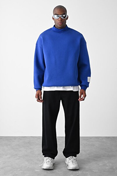 VAMOSCLO سويت شيرت كبير الحجم بتفاصيل بطاقة المنك