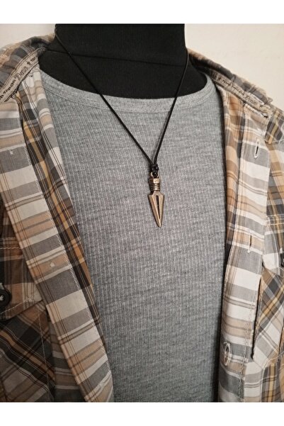 Takı By Erk OK UÇLU - UZUNLUĞU AYARLANABİLİR - İP KORDONLU - SADE KOLYE