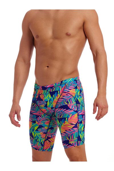 Funky Trunks Jam Leaving Today Men's Swimsuit– Knee Length Training Swimsuit