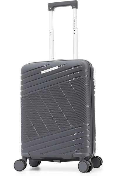 Giordano Cabin-size Polypropylene Trolley With Dual Spinner Wheels And Tsa Lock