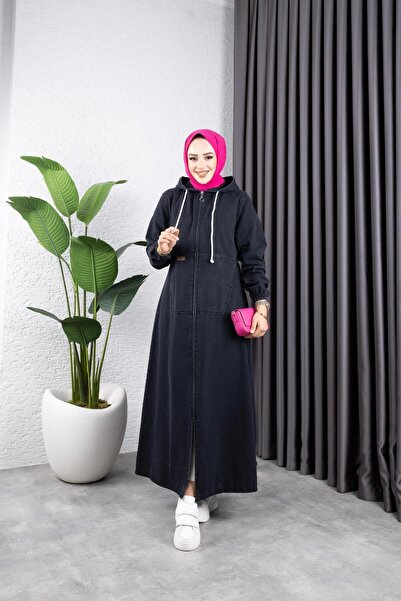 HARMAN BUTİK ЖІНОЧА ДЖИНСОВА ШАПКА, ВИМИТА СНІГОМ, З КИШЕНЯМИ НА БЛИСКАВЦІ