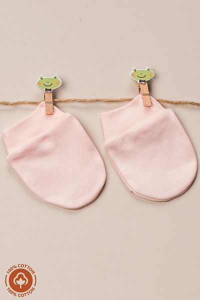 Miniel Unisex Baby Newborn Combed Organic Cotton Baby Gloves 3 Pairs Colorful Set