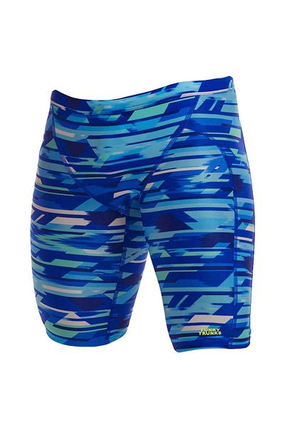 Funky Trunks Jam Pace Racer Men's Swimsuit – Knee Length Training Swimsuit
