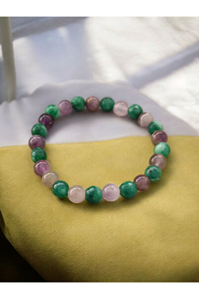 ms denis سوار اليشم والجمشت (6 ملم من الأحجار الكريمة الطبيعية).