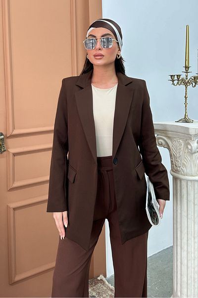msm fashion Women's Blazer Jacket Comfortable Fit Lined Single Button Jacket