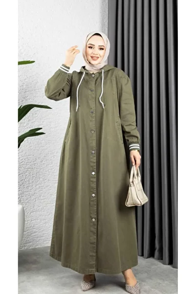 HARMAN BUTİK Women's Sleeve Ribban Gabardin Cap