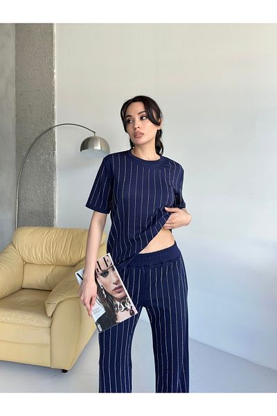 badibadii Striped Stone Bottom Top Set