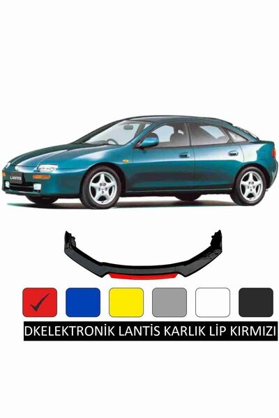oyd oto aksesuar Lantis Lip 4 Parça Kırmızı / Tampon Eki