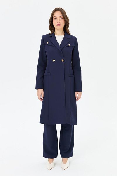 Esswaap Double Aller Detailed Polyviscon Suit Laci
