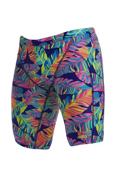 Funky Trunks Jam Leaving Today Men's Swimsuit– Knee Length Training Swimsuit