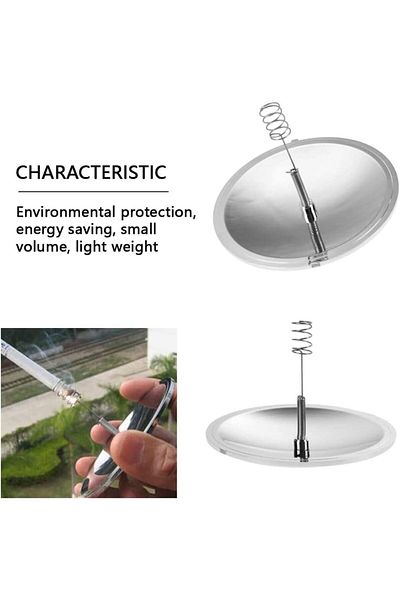 zola Brichetă solară cu oglindă, diametru 10 cm