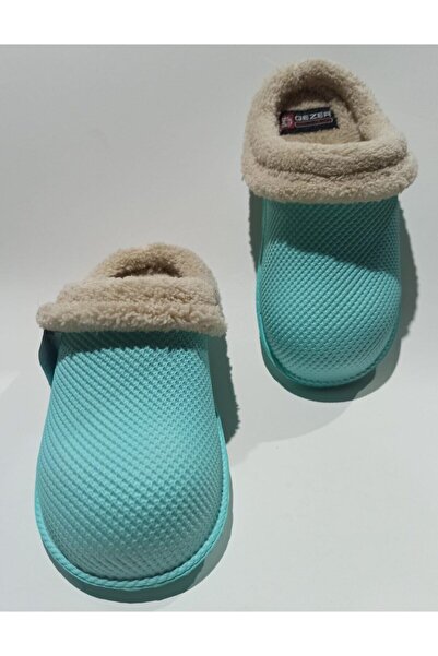 GEZER Silent Sole Eva Waterproof Furry Home Street Work Garden Slippers