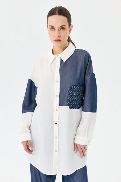 Esswaap Garnished Trousers Suit Navy