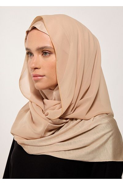 HOUSE OF MODEST -Chiffon Shawl-Beige