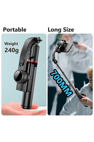 Tower On Stage L19 Gimbal 3-Axis & Selfie & Tripod Remote Control Phone Stabilizer