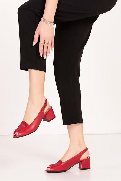 Gondol Women's Genuine Leather Classic Heeled Shoes Vdt.219