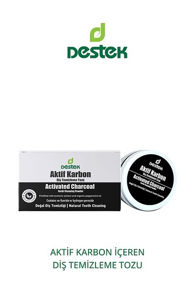 Destek Activated Carbon Tooth Cleaning Powder 30 Gr