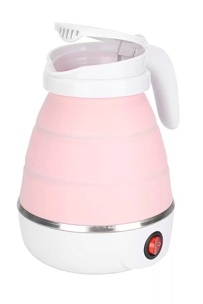 Tilbe Home Silicone Folding Electric Coffee Tea Water Heater Kettle Portable Travel Picnic Teapot 600ml.