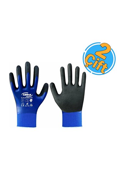 zimak El-154 Pair Sandy Blue Gloves No:10 (2 Pairs)