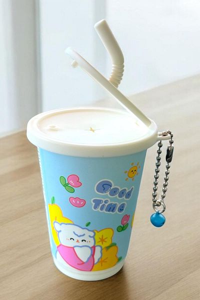 TAKIŞTIR Blue Color Milkshake Figured Keychain Detailed Boxed Wet Wipes
