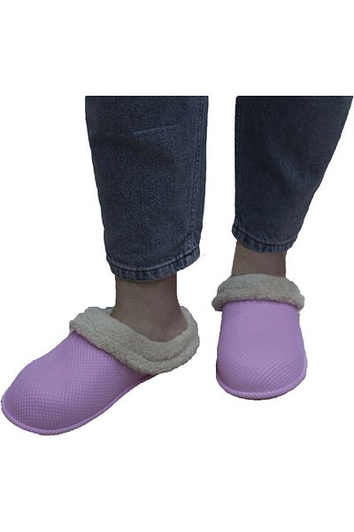 GEZER Silent Sole Eva Impermeabil cu blană în interiorul casei, stradă, grădină și papuci de casă